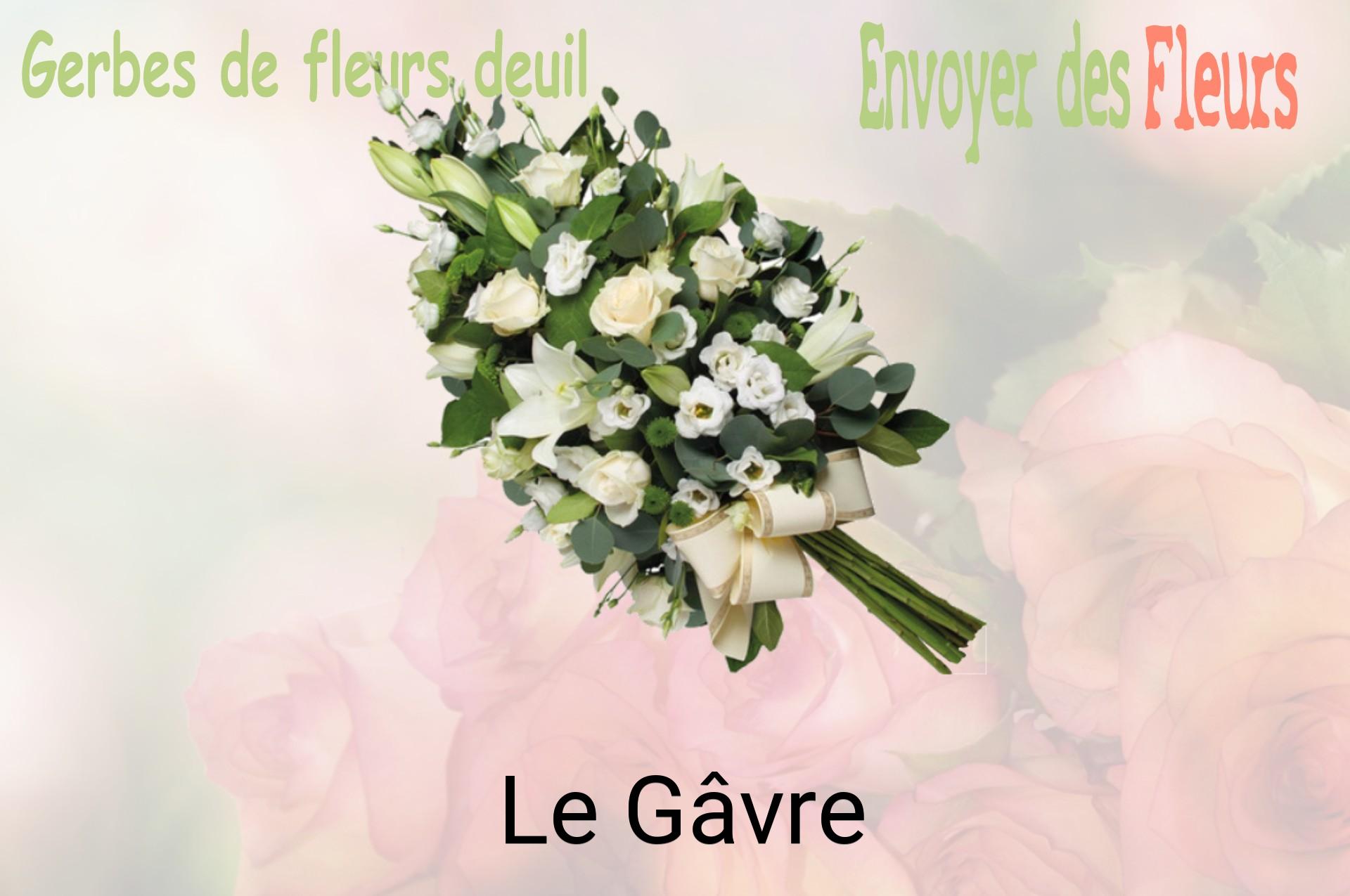 Gerbe de fleurs de deuil livrée à Le Gâvre